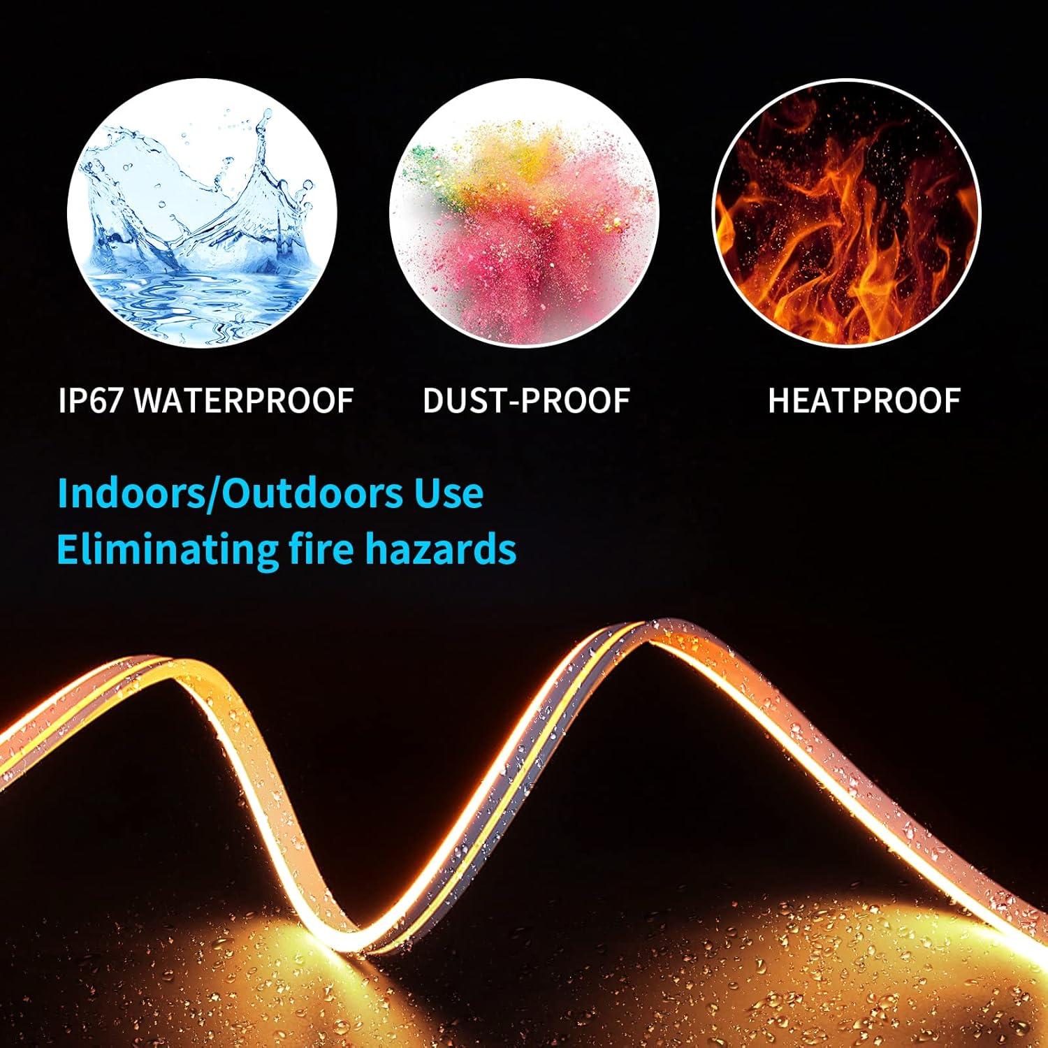 Cinta LED Neon 5M IKERY IP67 Flexible para Decoración