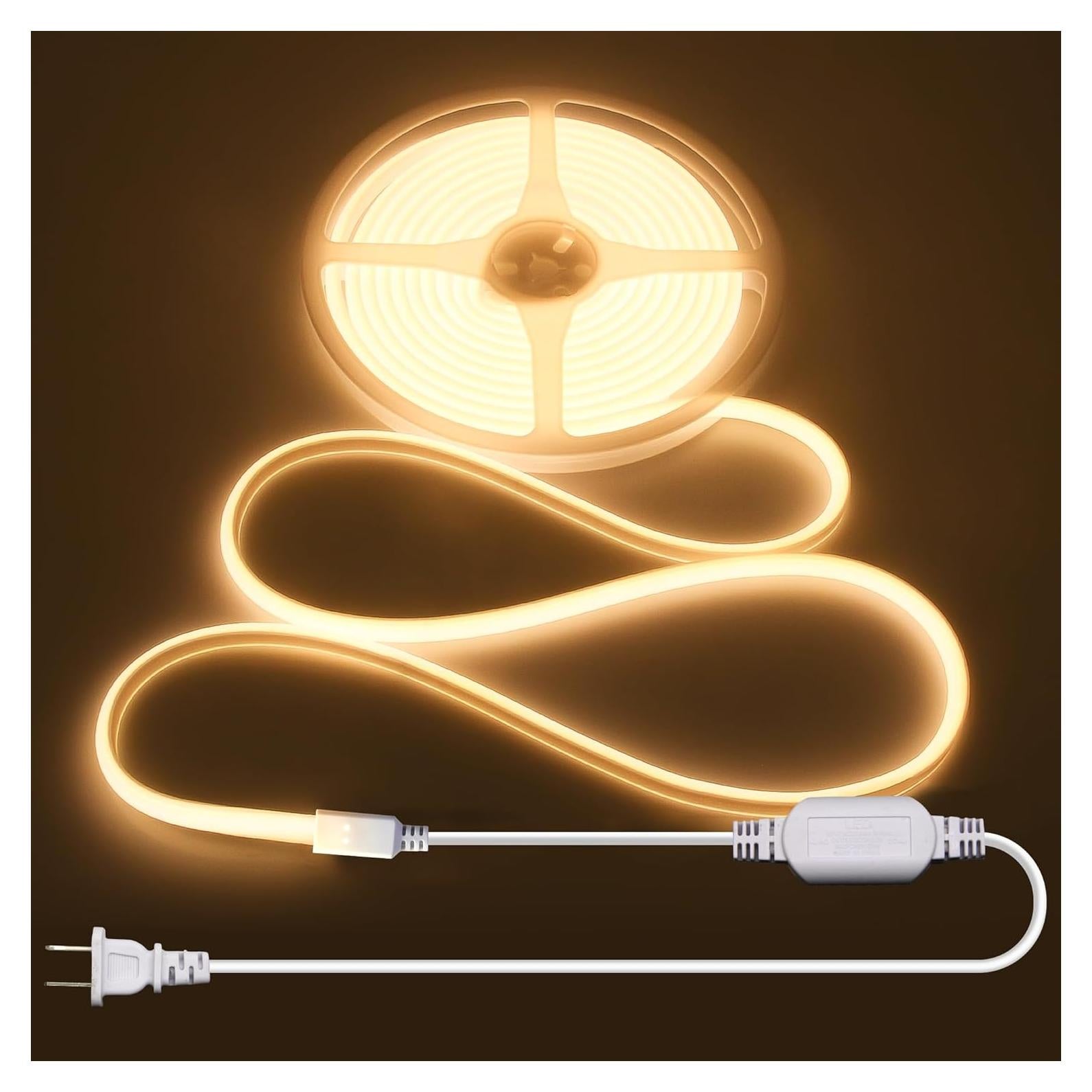 Tira LED COB 5M Blanco Cálido 3000K IP67 ALITOVE para Exterior