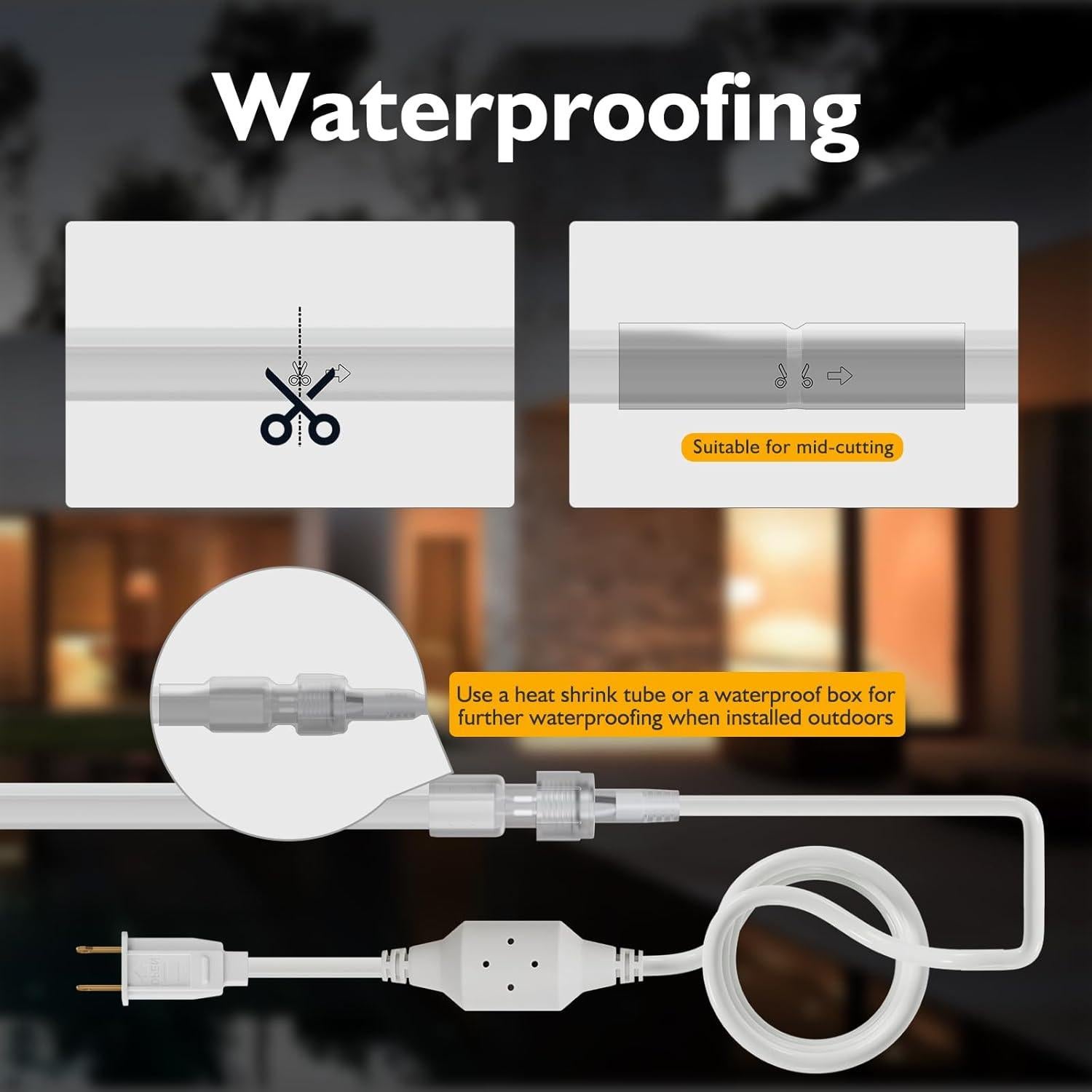 Tira de Luz LED Dimmable 5m HRG Blanco Cálido Impermeable