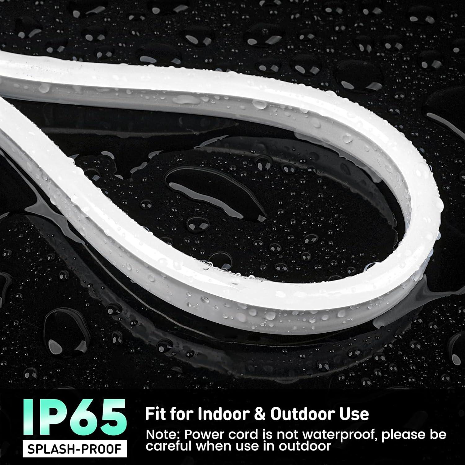 Cuerda de Luz LED Neón RGB 5M GZBtech Impermeable Control Remoto