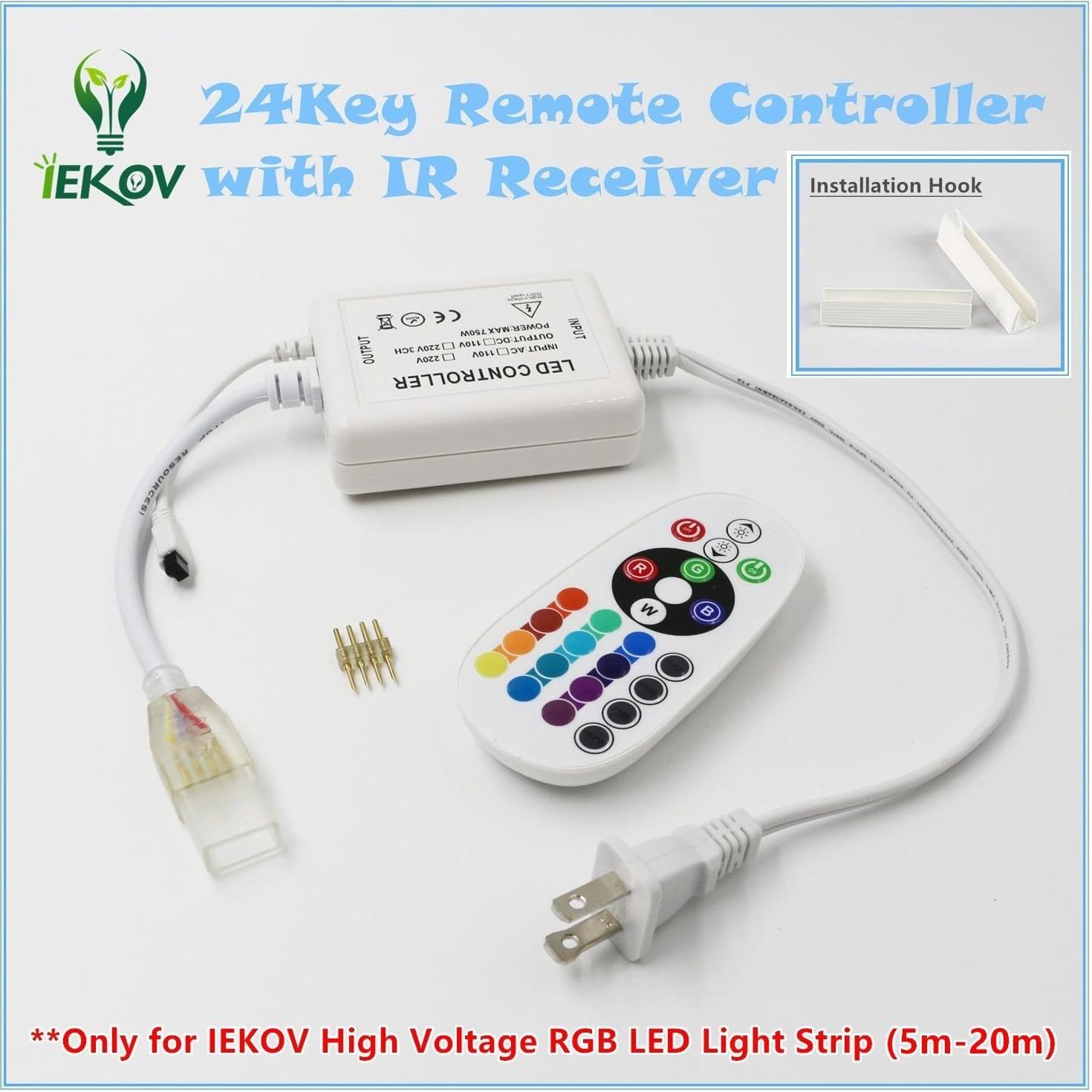 Tira de luz LED Neon RGB 5m IEKOV a prueba de agua