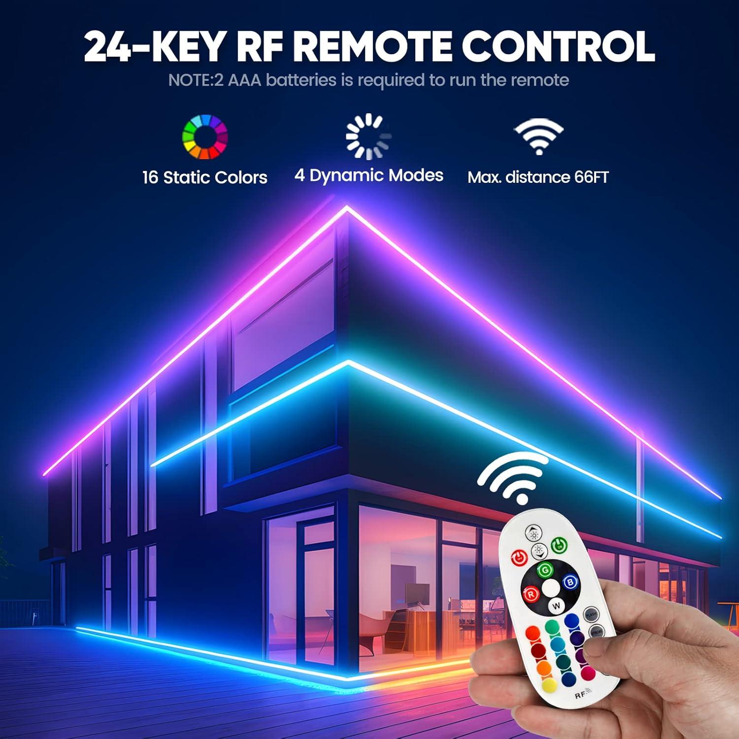 Kit Controlador RGB Neon GZBtech 5FT con Control Remoto