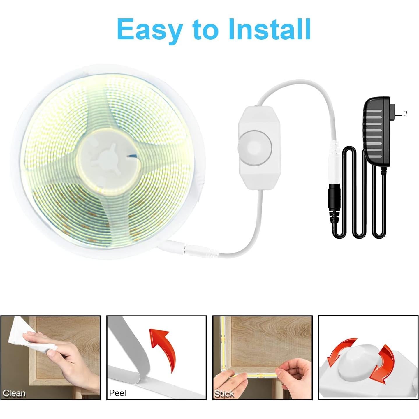 Tira LED COB 5m Daybetter 6500K Regulable Luz Diurna