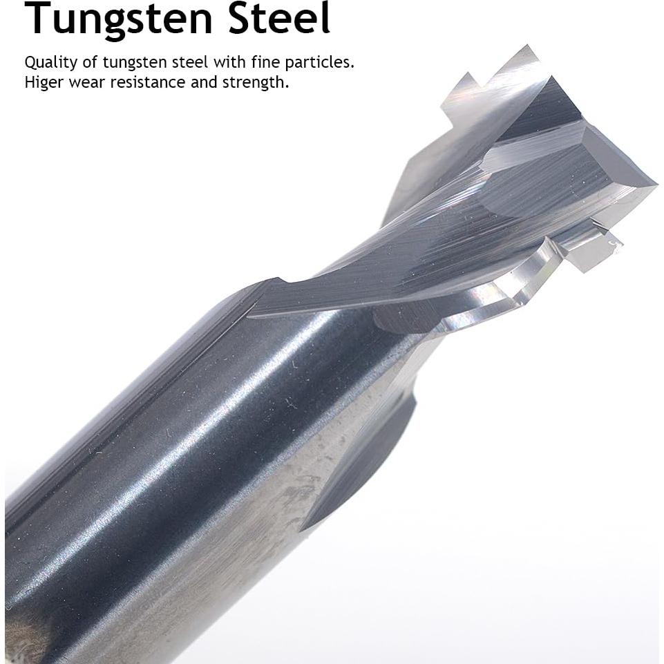 Bits de Router CNC Hozly 6mm/8mm Carburo de Tungsteno