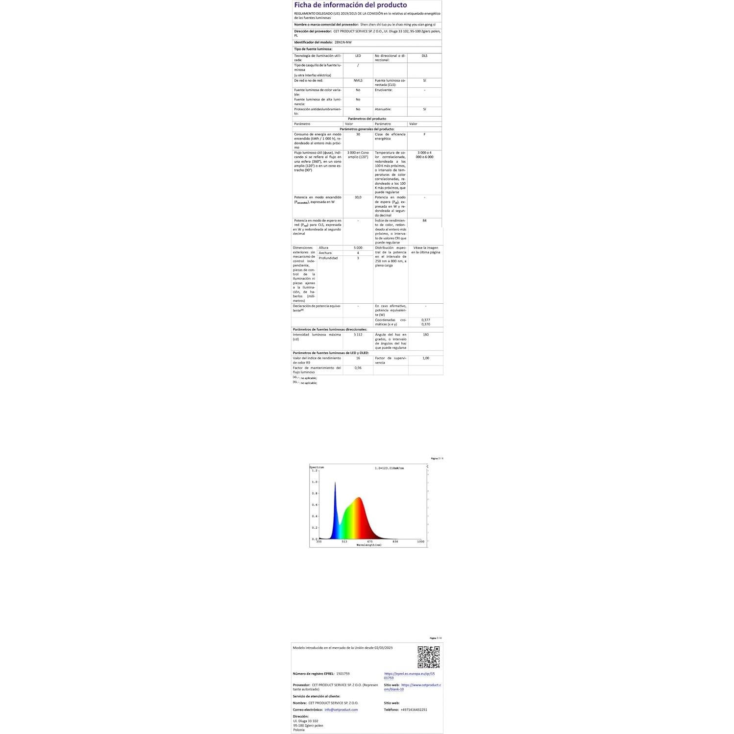 Tira LED COB 5V 5mm Blanca Fría 6000K 400 LEDs/m 5m