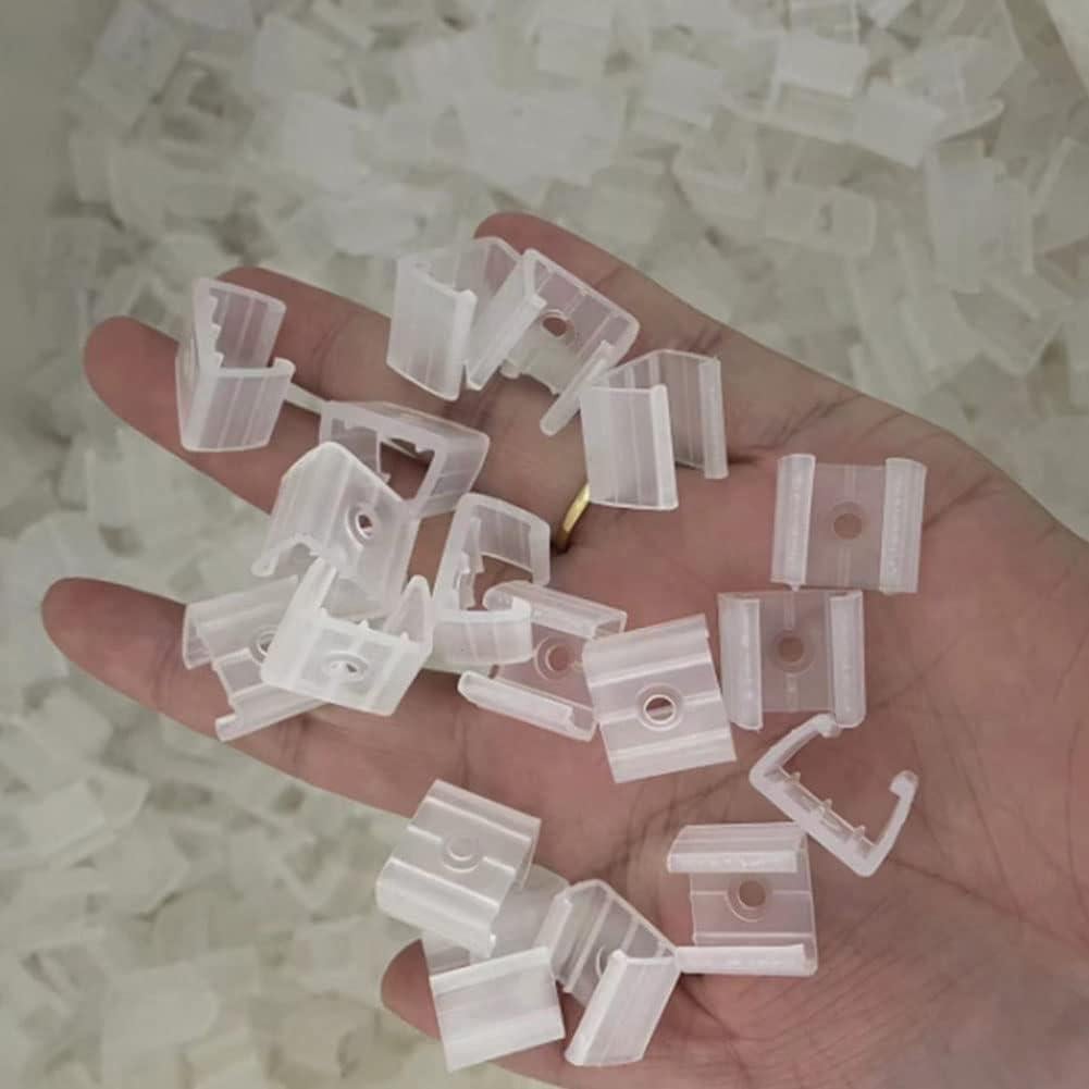 120 Clips de Montaje para Tiras de Luz LED 10mm GHR00101