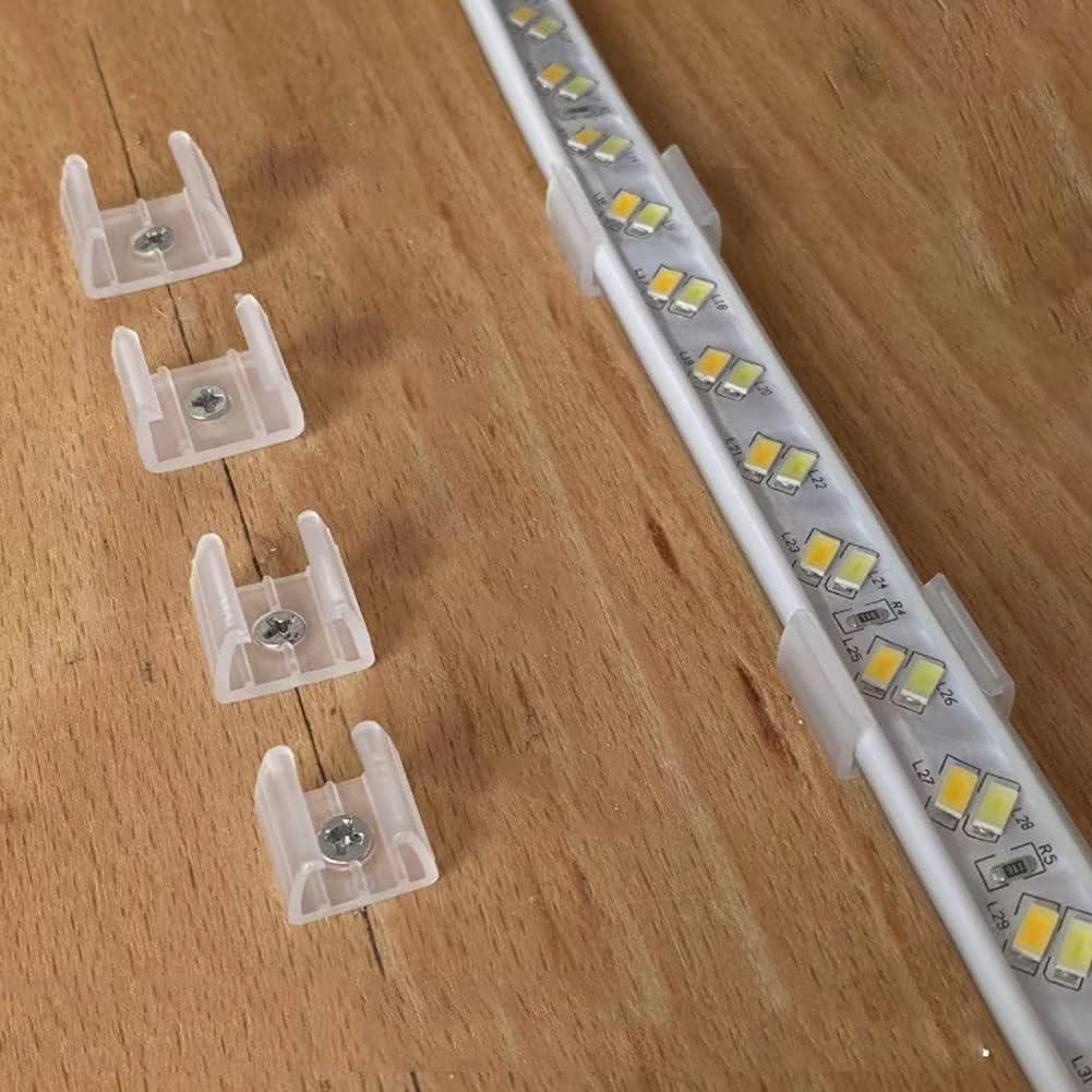 120 Clips de Montaje para Tiras de Luz LED 10mm GHR00101