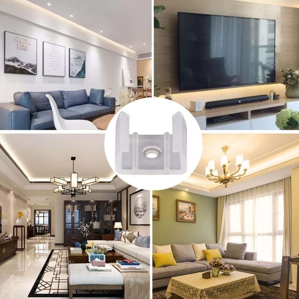 120 Clips de Montaje para Tiras de Luz LED 10mm GHR00101