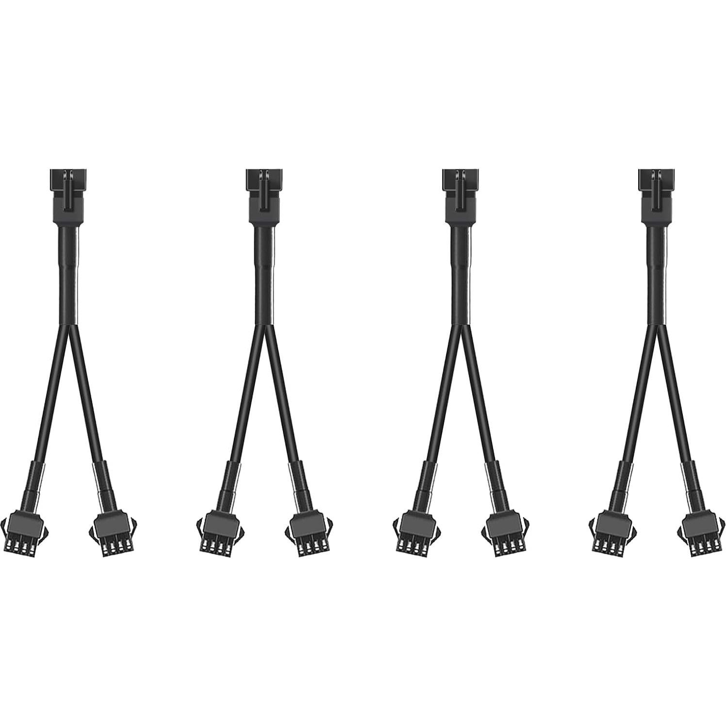 Juego de Cables de Extensión Hovano 4PCS 102 cm 4Pin LED Multicolor