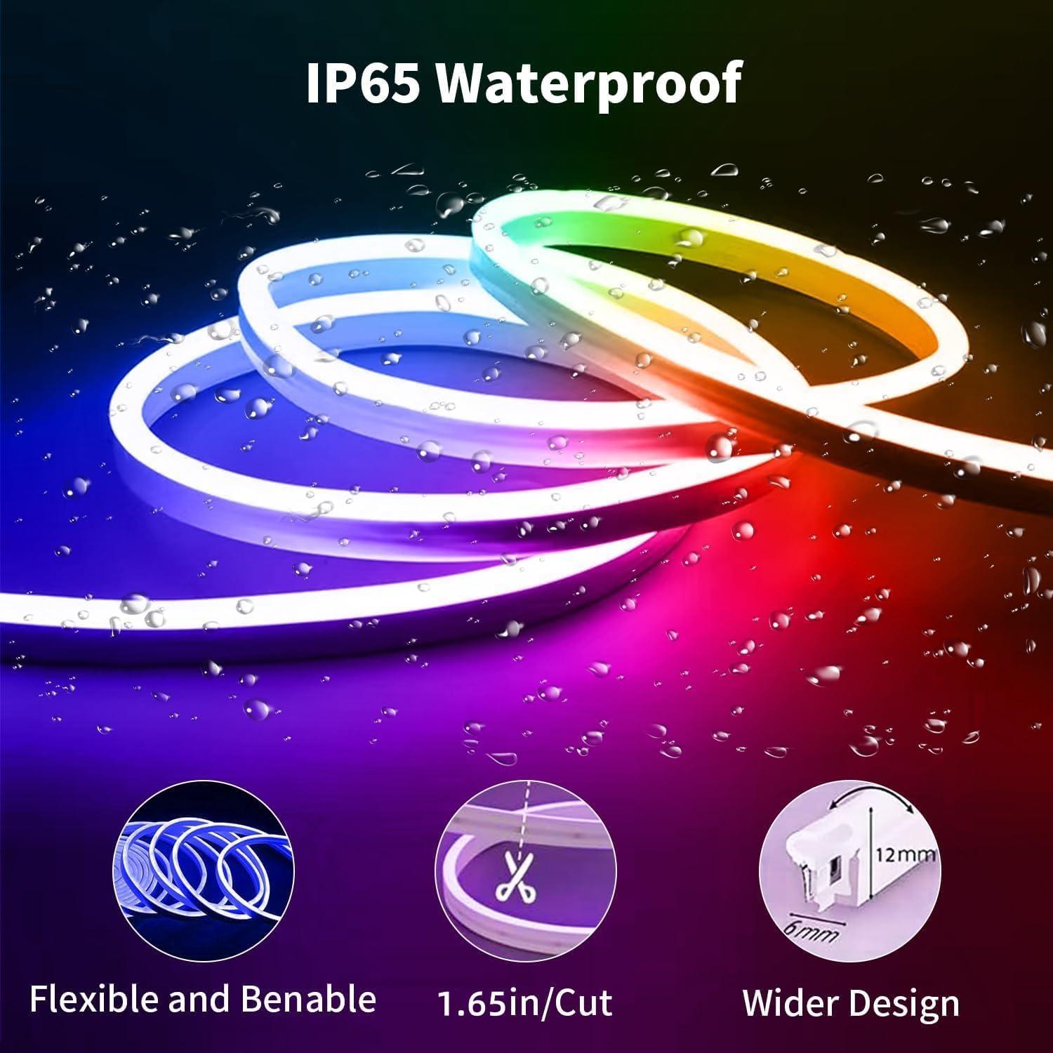 Cinta LED RGB Neón 5m iNextStation con Control Remoto y APP