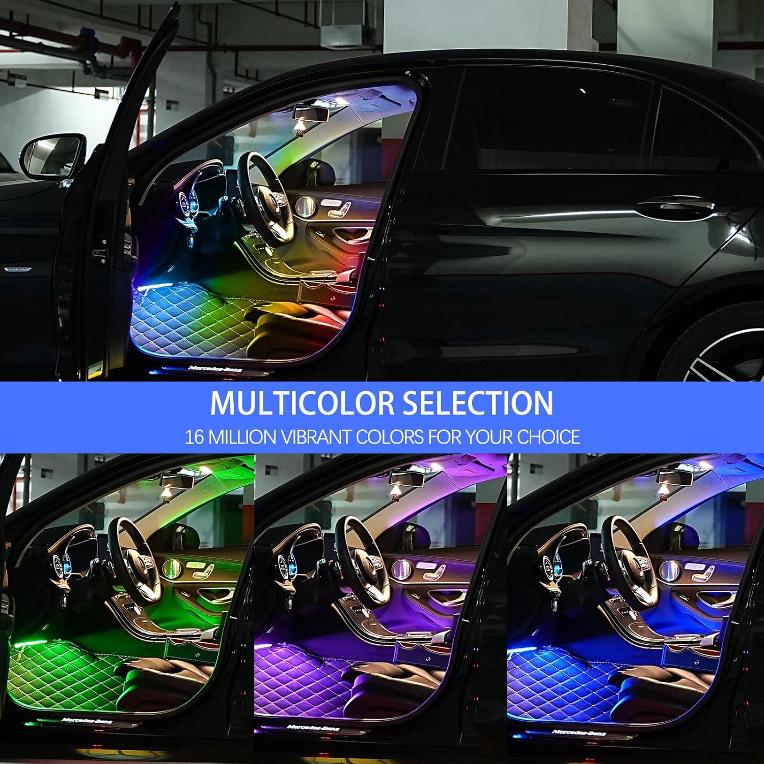 Tira LED Interior de Coche Ailinge RGB 72 LEDs USB 5V Impermeable