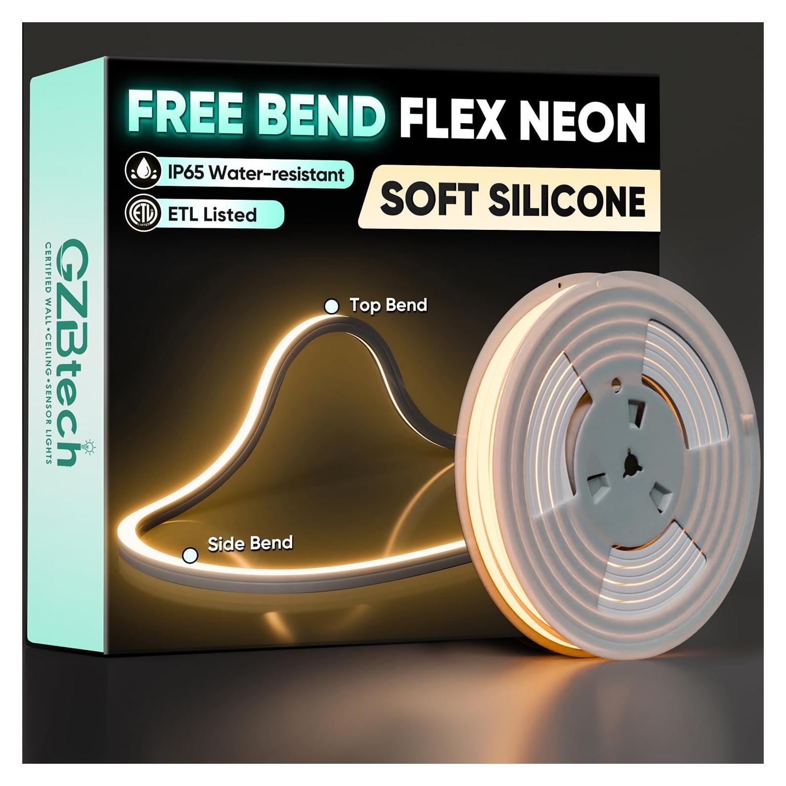 Tira de Neón LED GZBtech 5M 2800K Blanco Cálido IP65