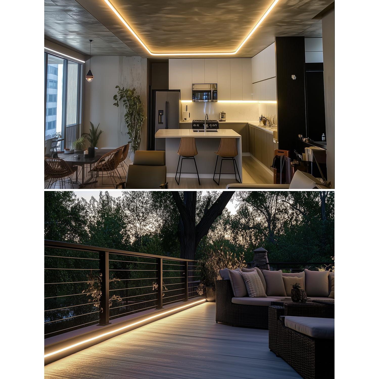 Tira de Neón LED GZBtech 5M 2800K Blanco Cálido IP65