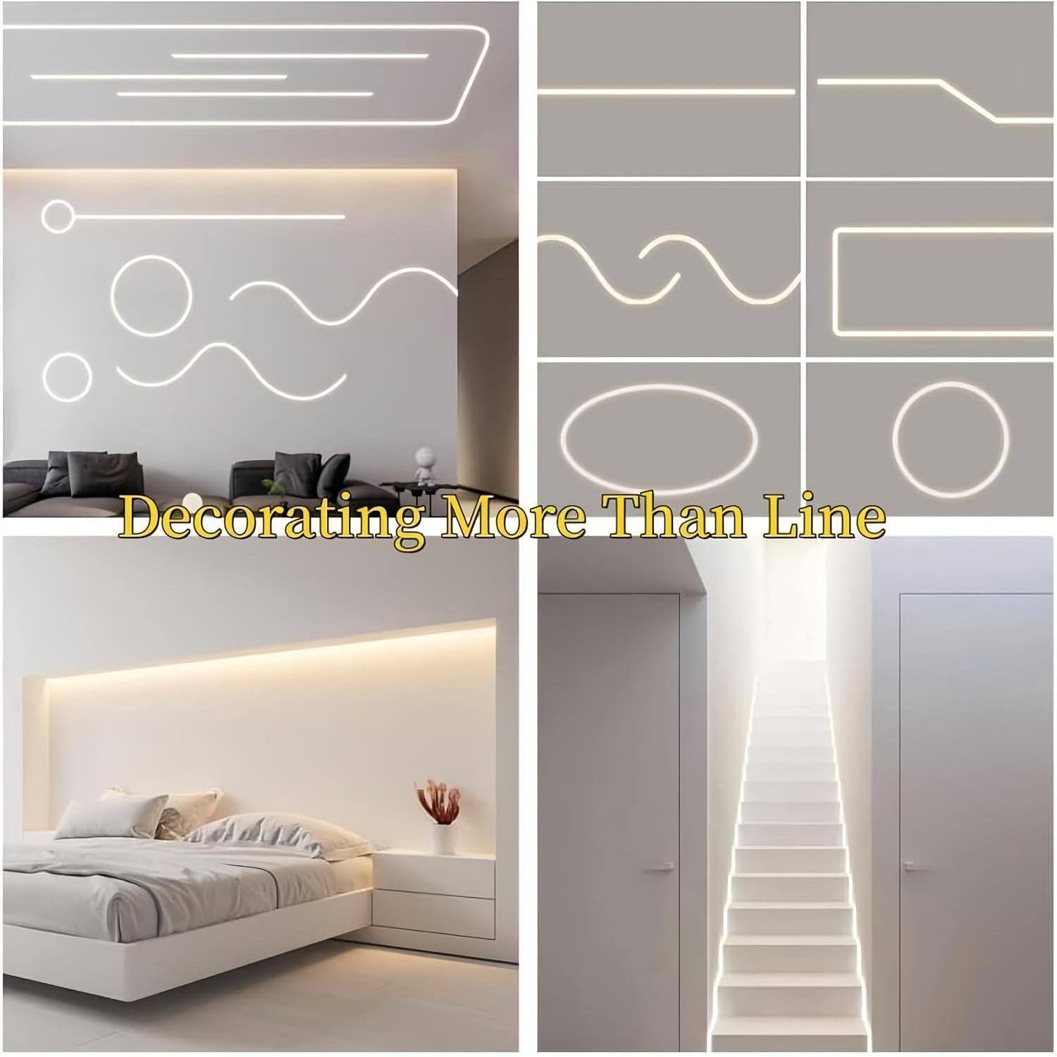 Canal LED de Silicona KSDLMPA 5M IP67 10x10mm para Tiras