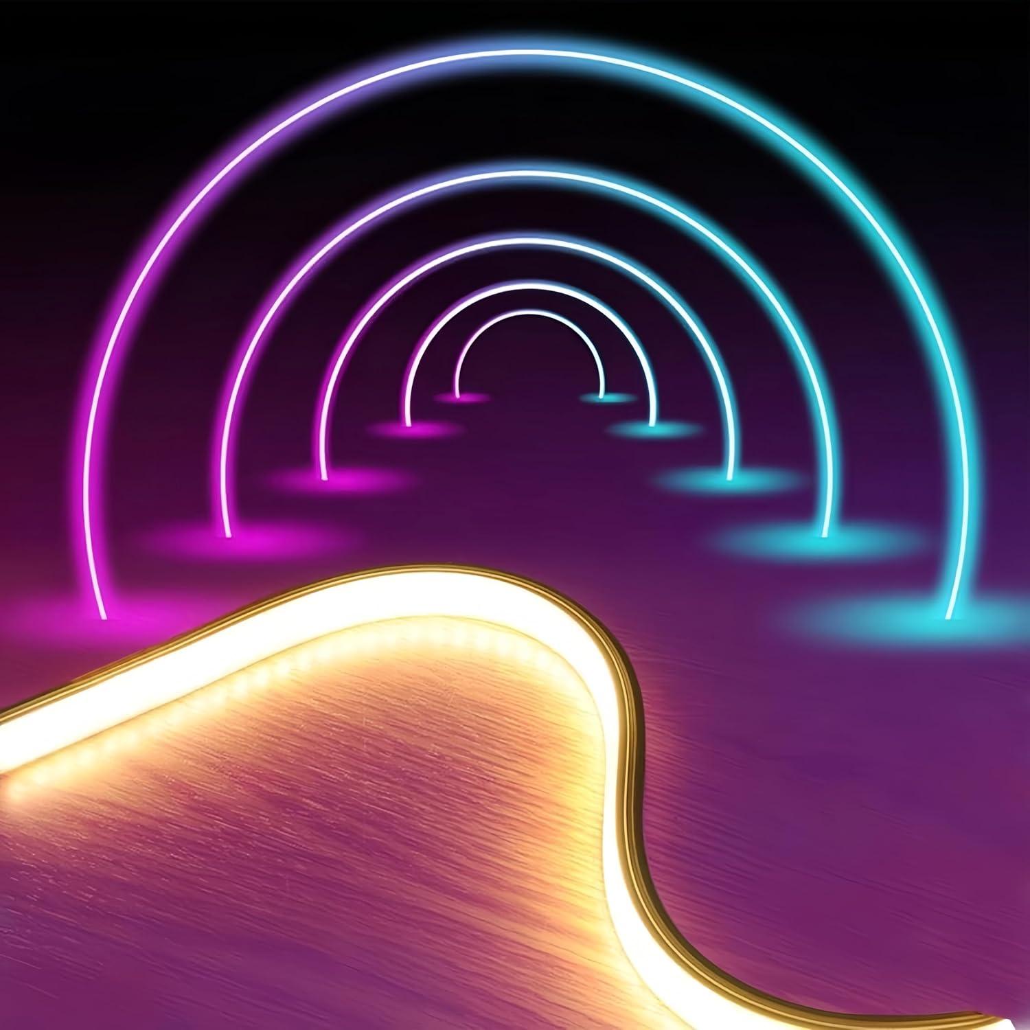 Canal LED de Silicona KSDLMPA 5M IP67 10x10mm para Tiras