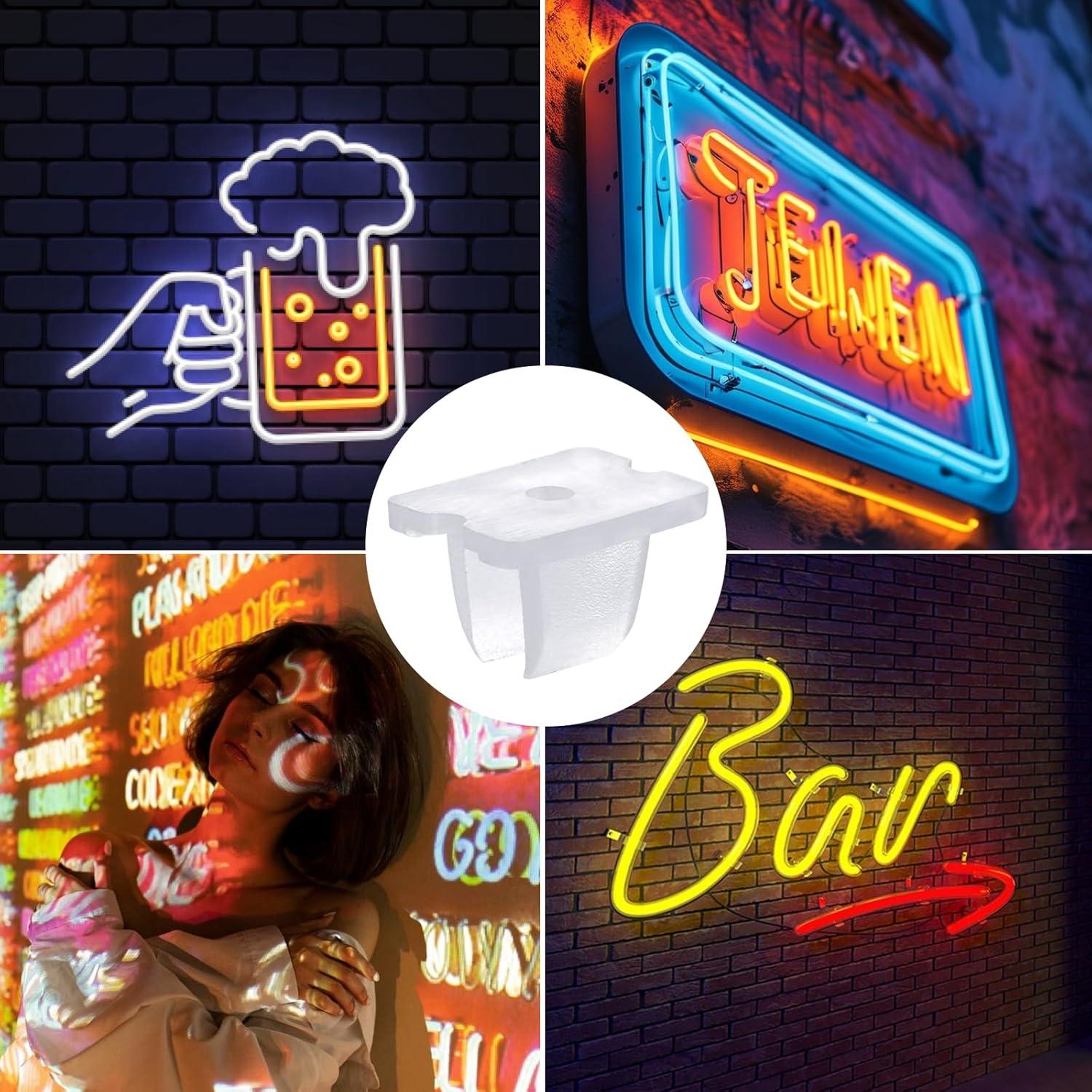 Clips de Montaje para Tiras LED Sliverdew 200 Pcs Impermeables