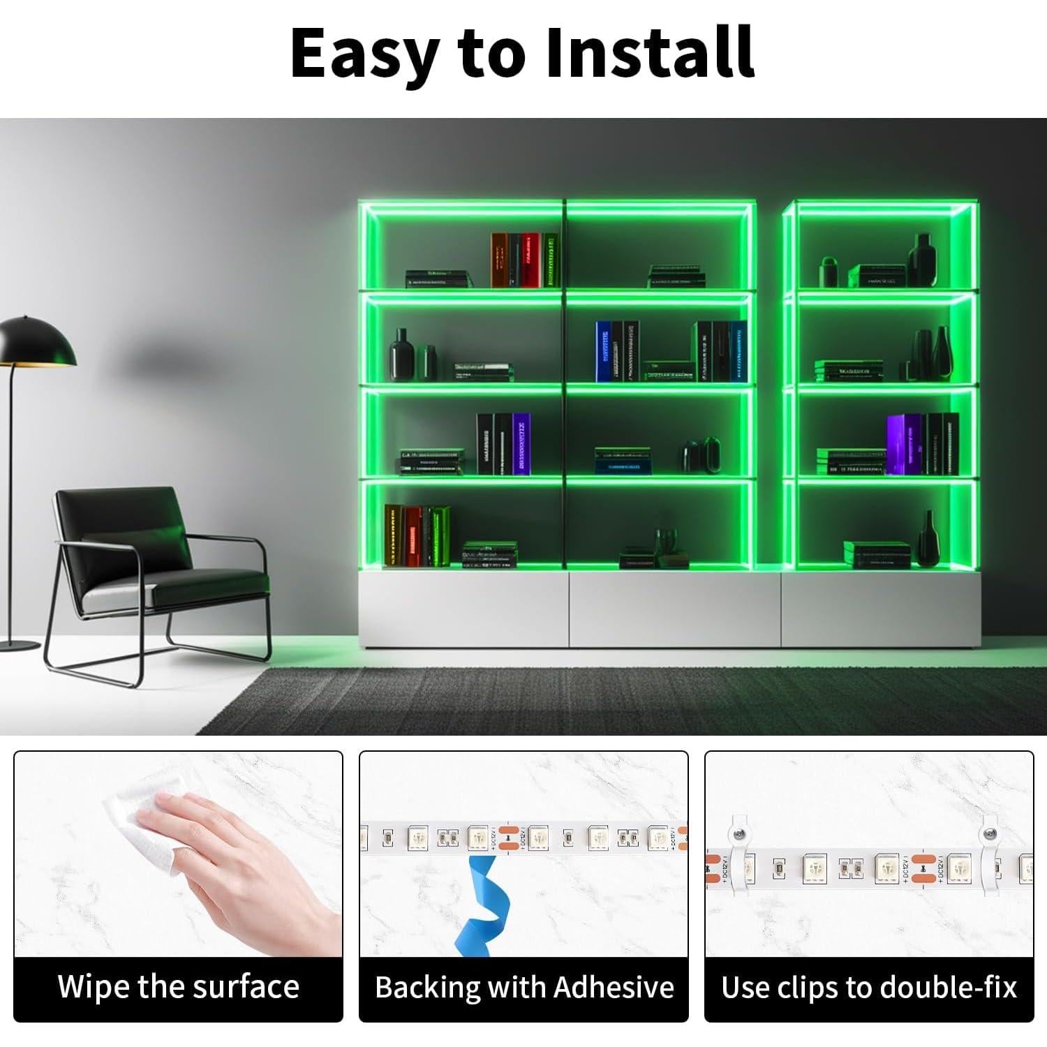 Tira LED Verde 12V 5m DXMR 300 LEDs Flexible Cortable