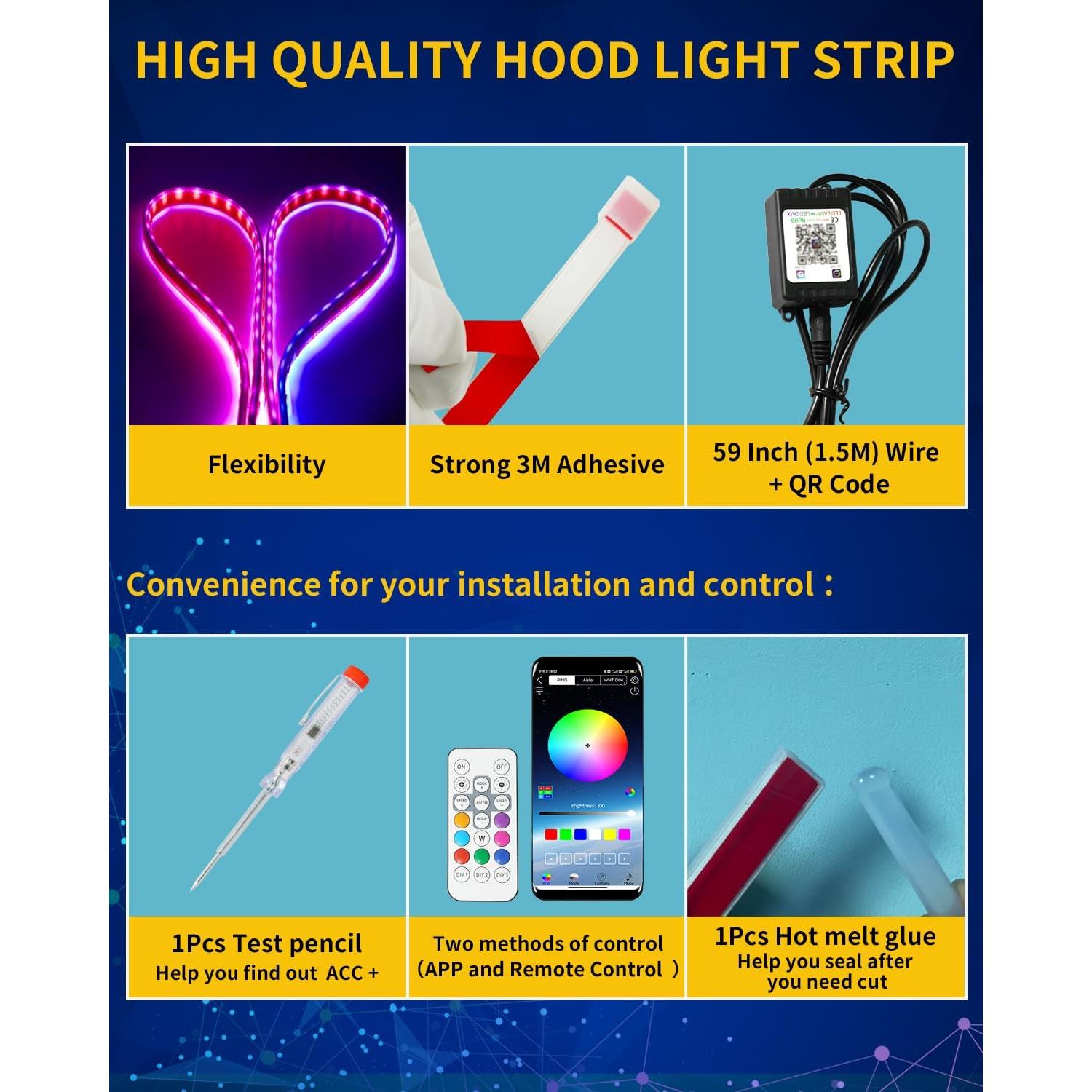 Tira de Luz LED RGB Multicolor DUOFU365 2.4M Impermeable