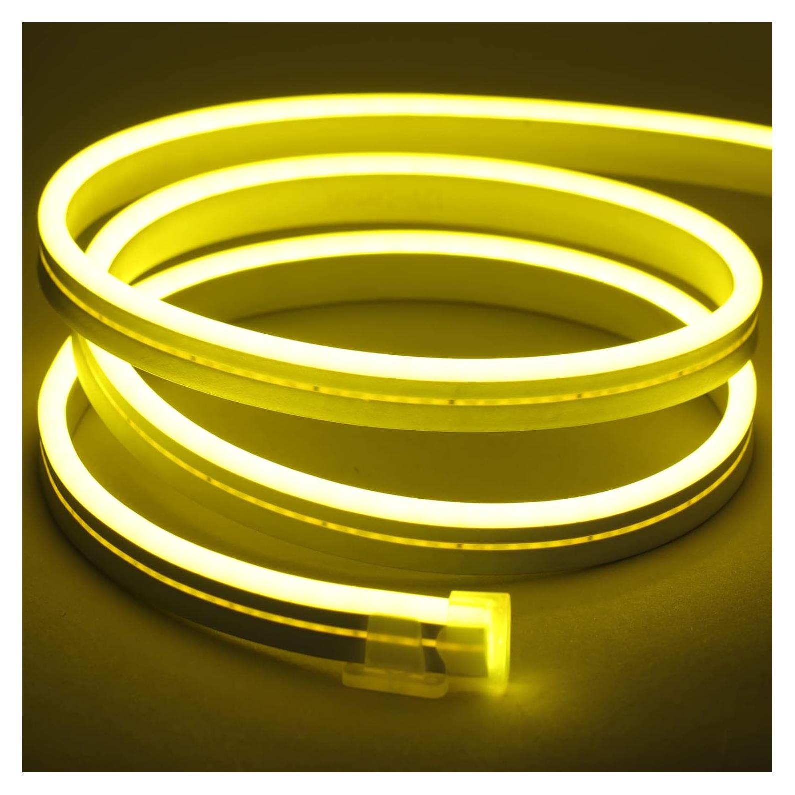 Tira de luces LED Meijiajia 5.08m Amarillo 12V Impermeable