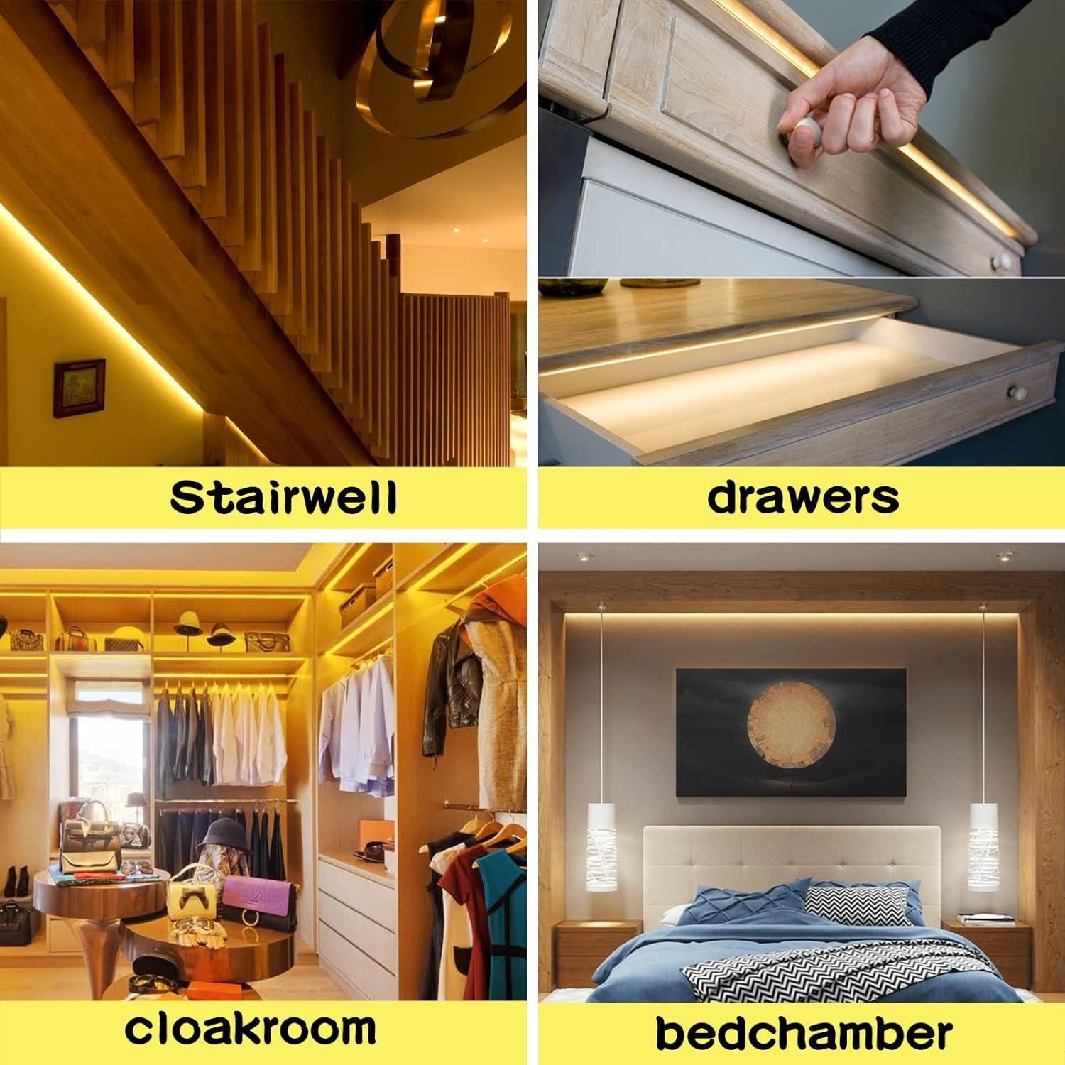 Tira de luces LED Meijiajia 5.08m Amarillo 12V Impermeable