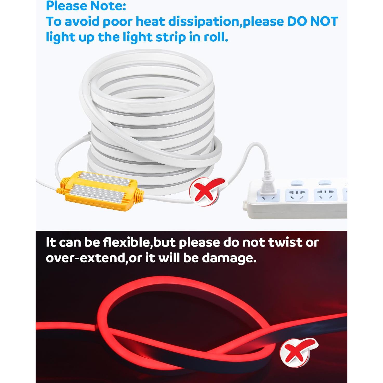 Tira de Neón LED RGB 5M Shen Zhen IP67 Multicolor Dimmable