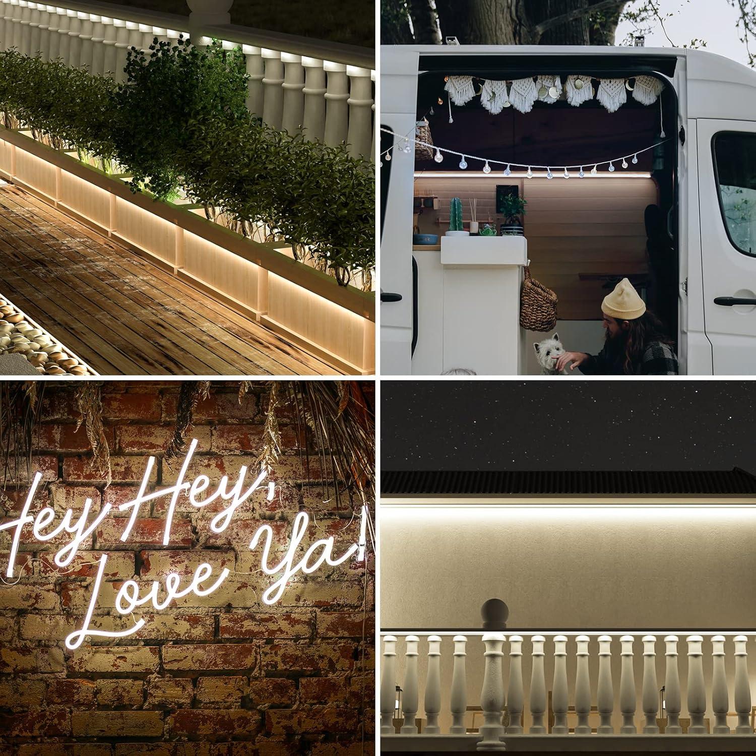 Tira LED Neon COB PAUTIX 5m 4000K IP68 Impermeable 504 LEDs/m