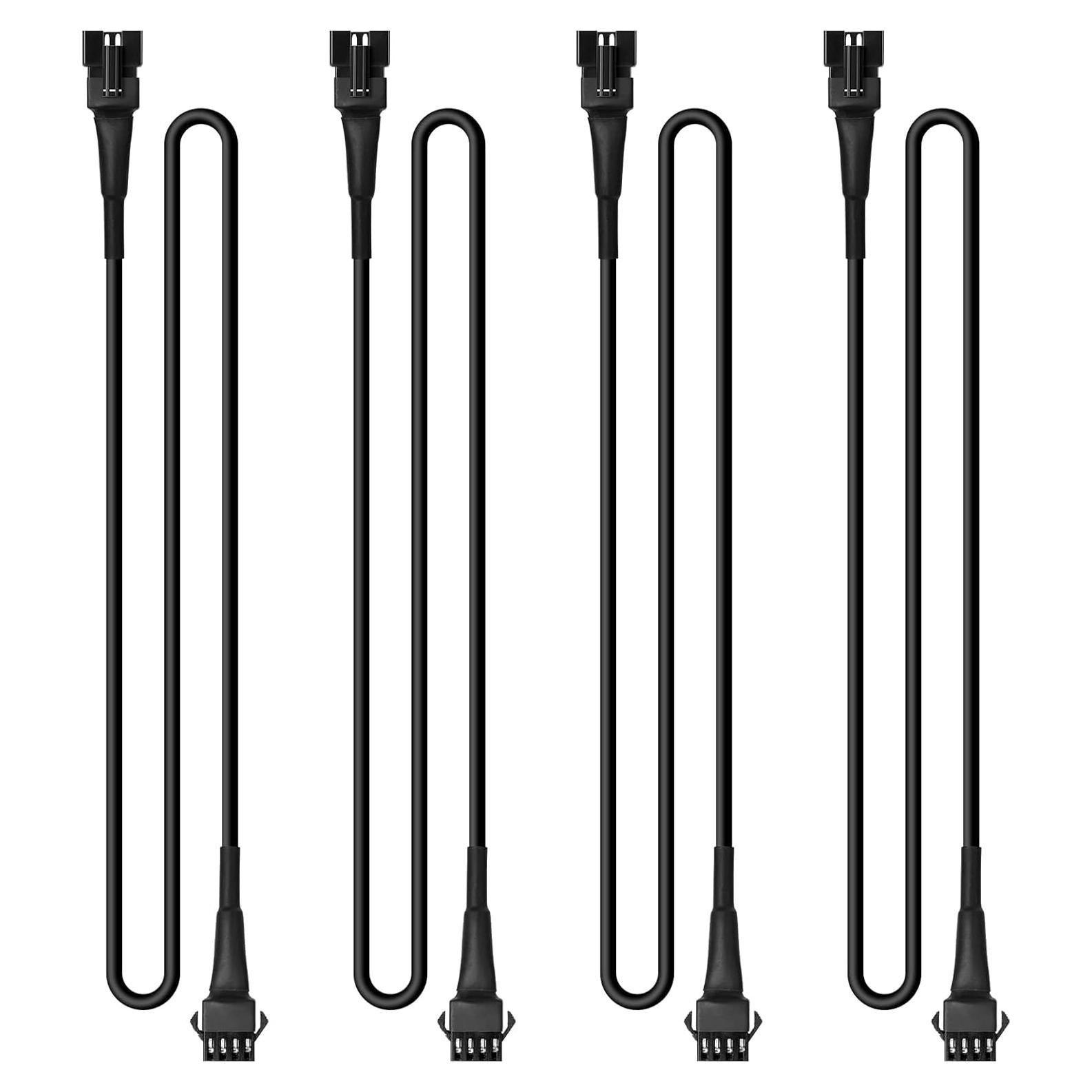 Cable de Extensión RGB LED Luces de Rocas 4PCS 120cm LD DARKEAGLE