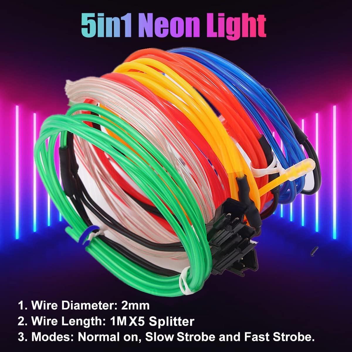 Tira de Neón Brillante 1M Multicolor Nuestra Mejor - 5 Modos