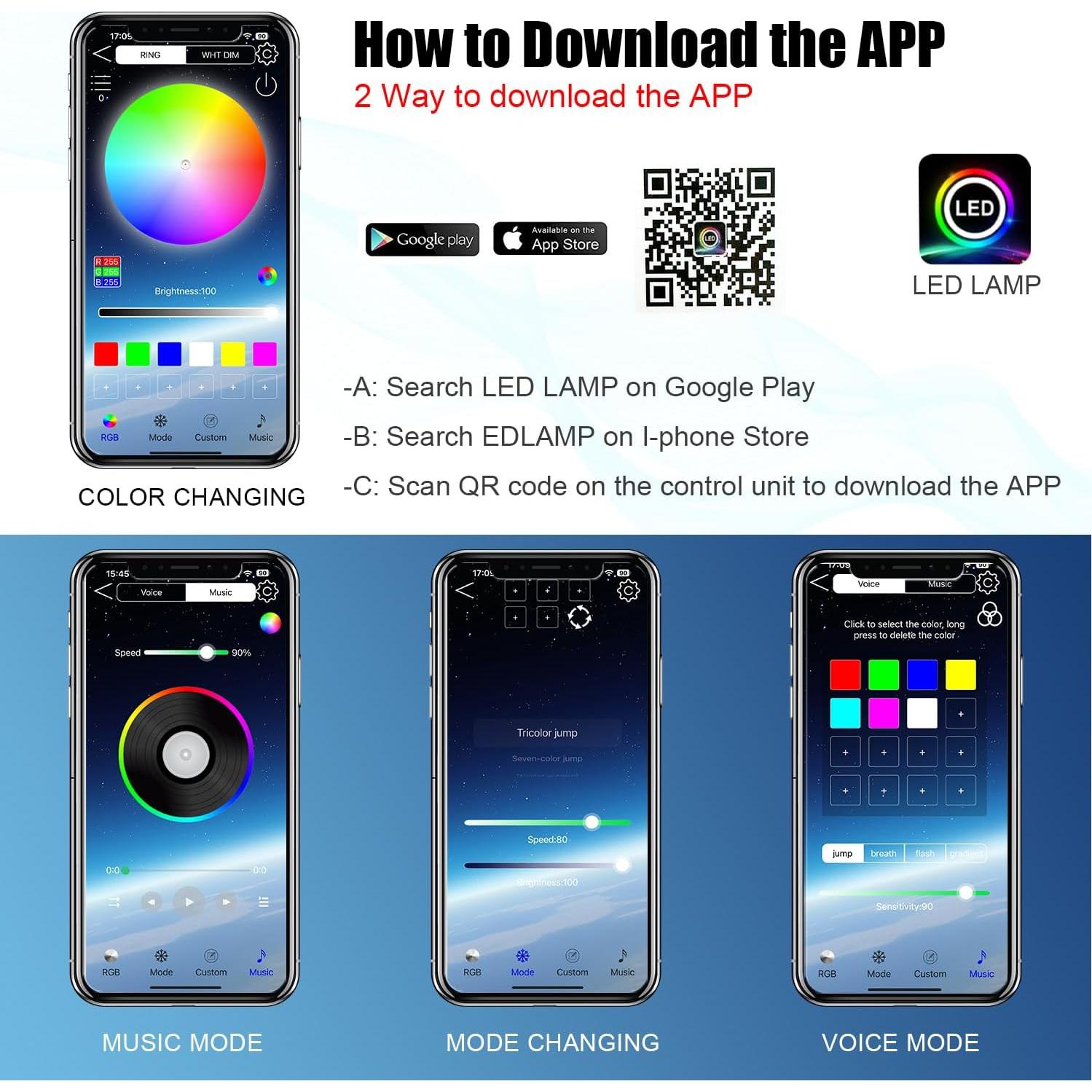 Kit de Iluminación LED Multicolor Sunpie para Motocicleta 16 Pcs