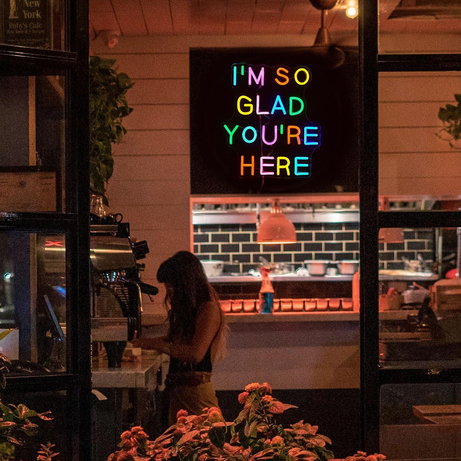 Letrero de Neón LED Regulable BNEMCEZH Multicolor 36.8x32 cm