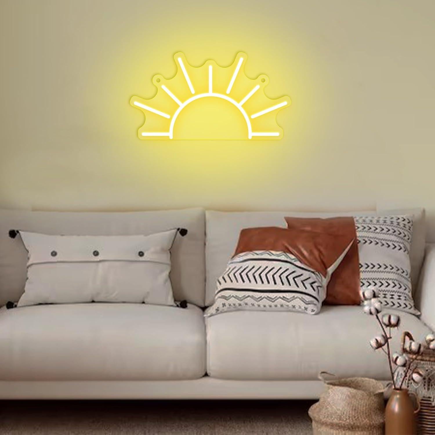Lámpara de Neón Attivolife Amanecer Amarillo LED Regulable
