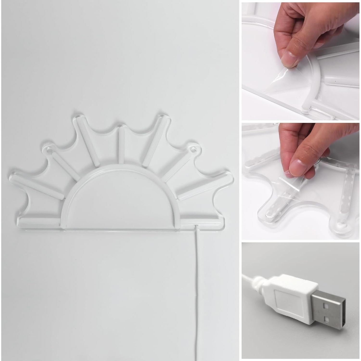 Lámpara de Neón Attivolife Amanecer Amarillo LED Regulable