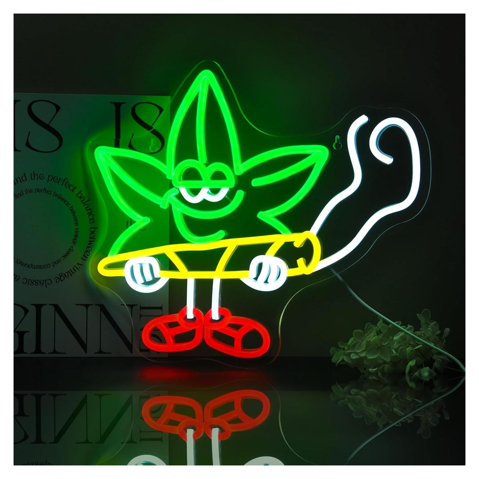 Luz de Neón LED Hoja Ebdobgbs para Decoración de Pared