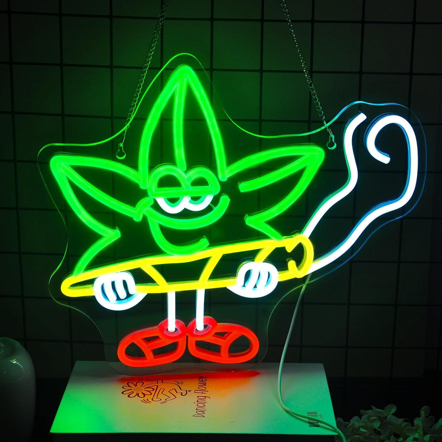 Luz de Neón LED Hoja Ebdobgbs para Decoración de Pared