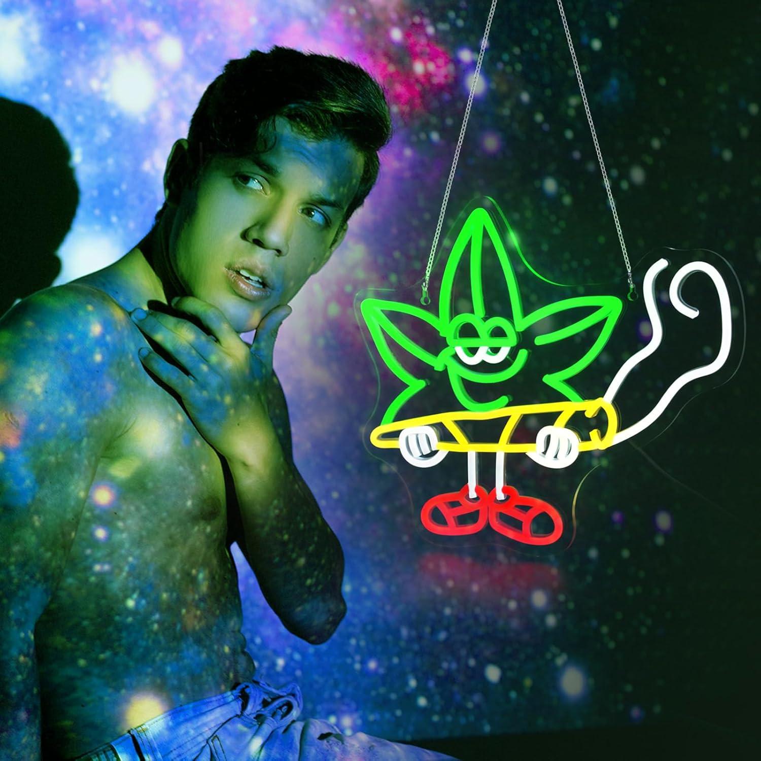 Luz de Neón LED Hoja Ebdobgbs para Decoración de Pared