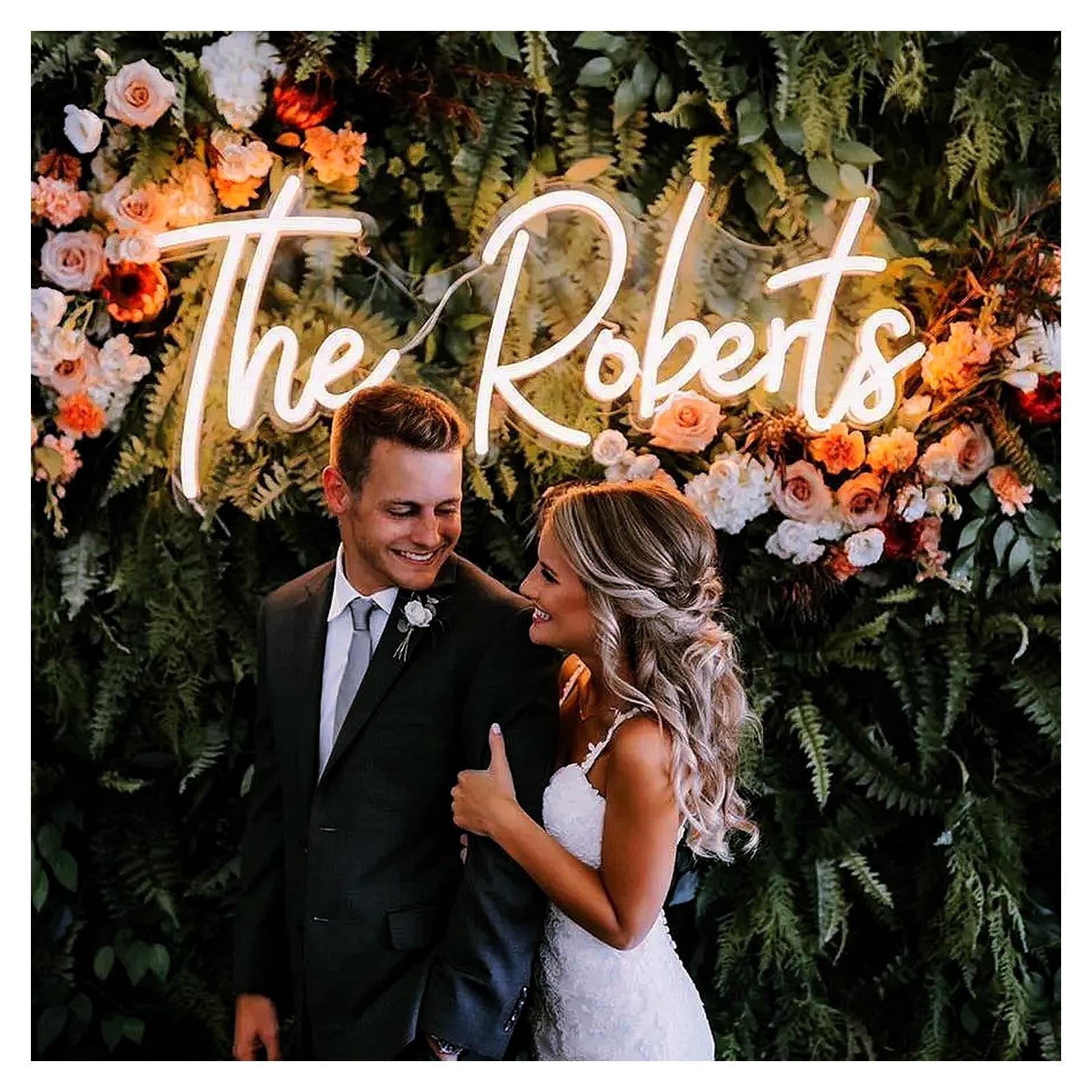 Cartel de Neón Personalizado LED LC SIGN para Bodas y Eventos