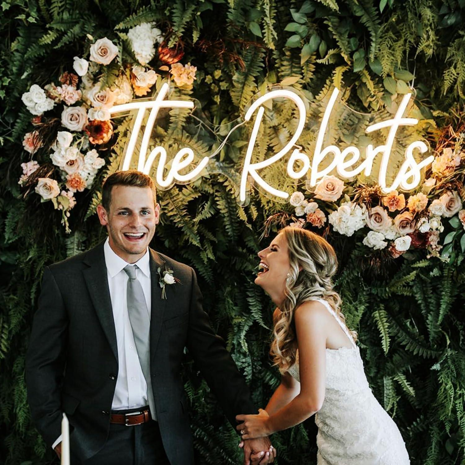 Cartel de Neón Personalizado LED LC SIGN para Bodas y Eventos