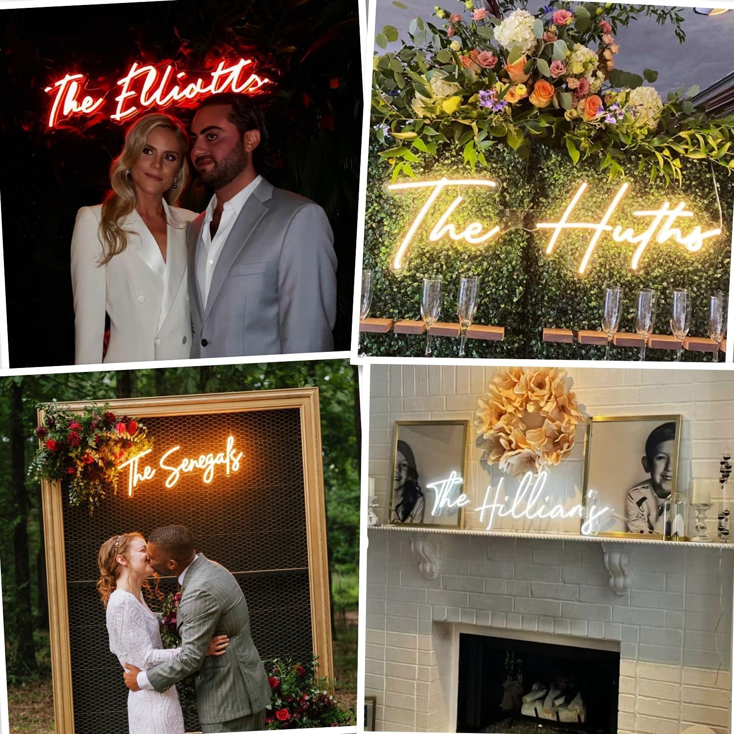 Cartel de Neón Personalizado LED LC SIGN para Bodas y Eventos