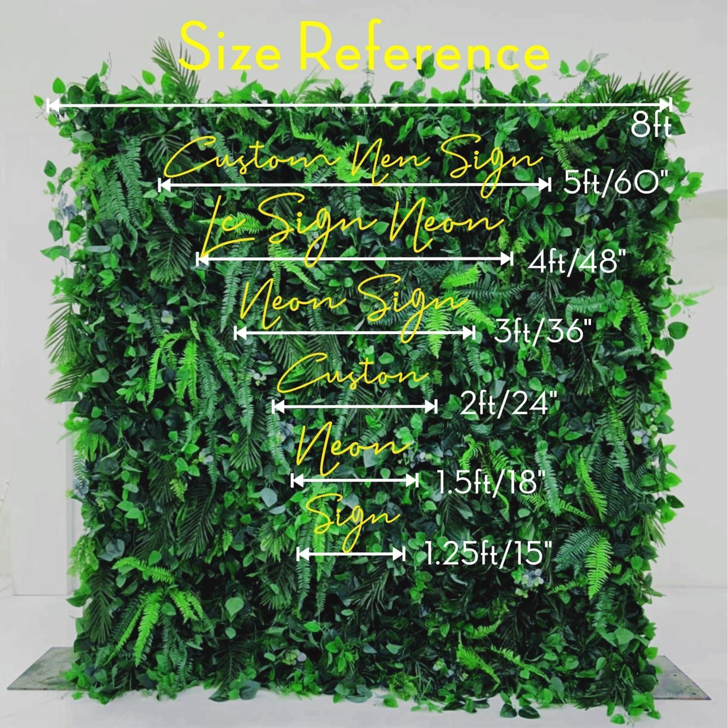 Cartel de Neón Personalizado LED LC SIGN para Bodas y Eventos