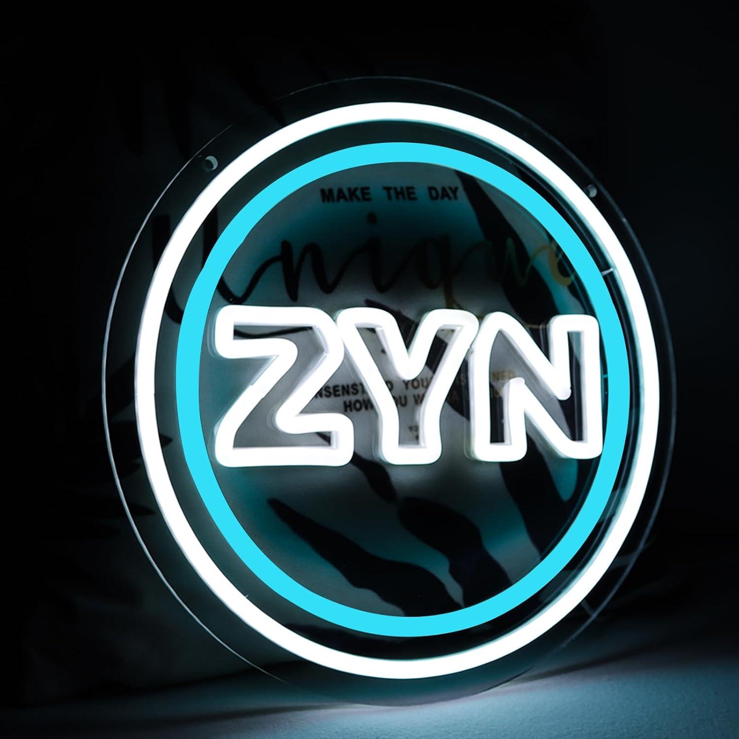 Cartel de Neón LED Pugna Z.Y.N 20x20 cm Decoración Pared