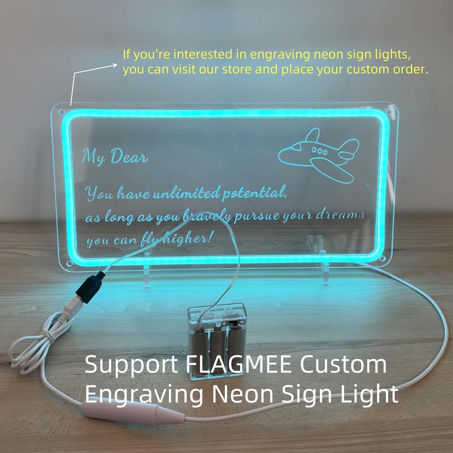 Batería Portátil FLAGMEE para Carteles de Neón 5V - 3AA