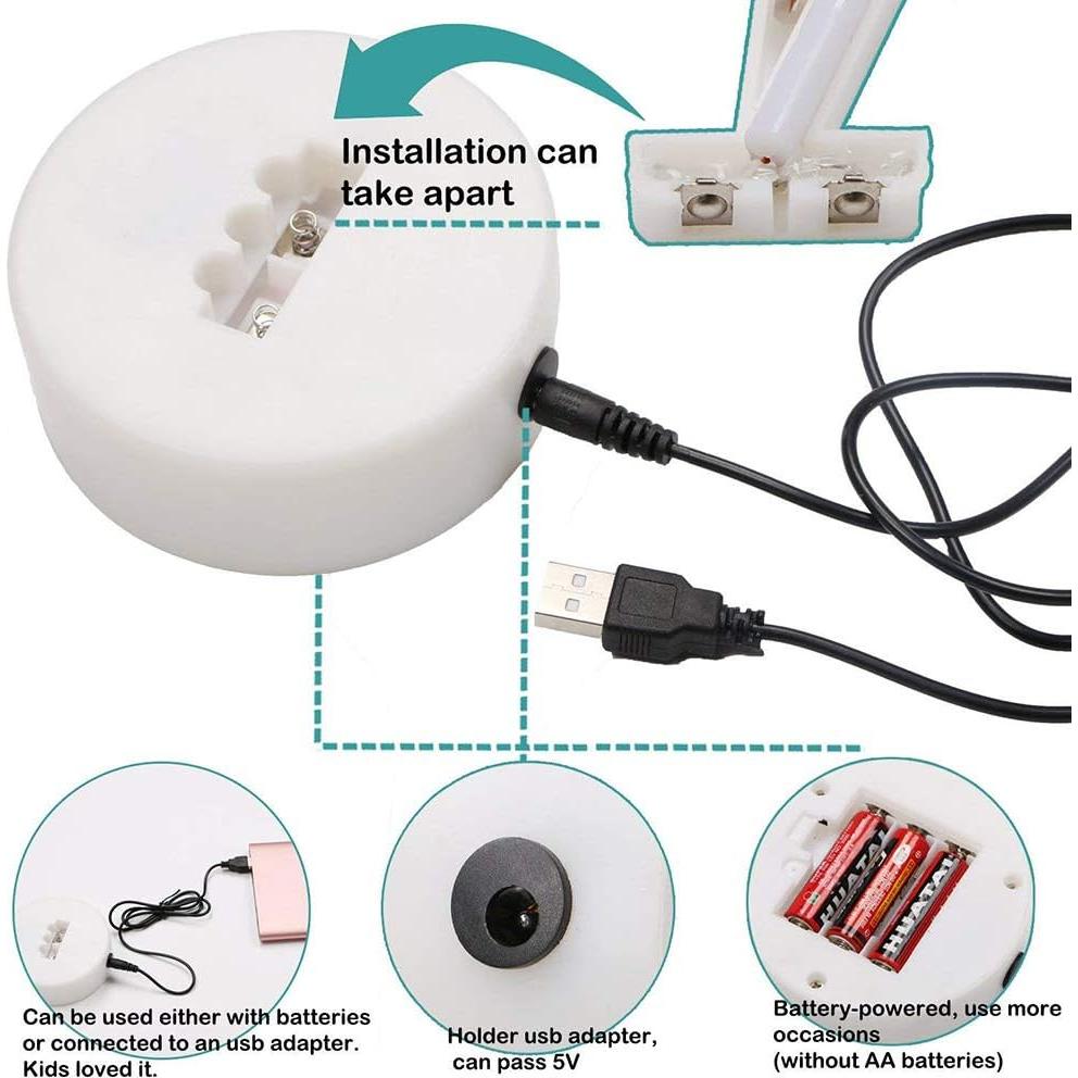 Luz de Neón Relámpago ENUOLI LED Decorativa 28cm USB