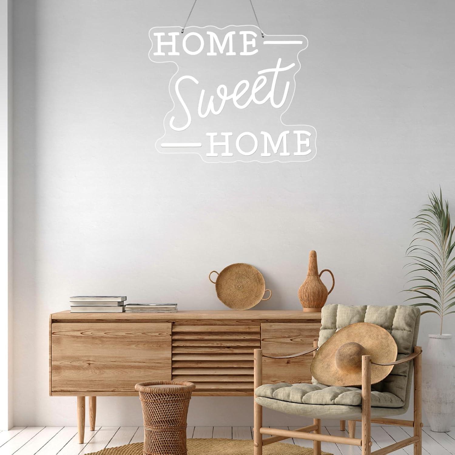 Letrero de Neón ReyeeInc HOGAR Dulce HOGAR USB 39x31cm