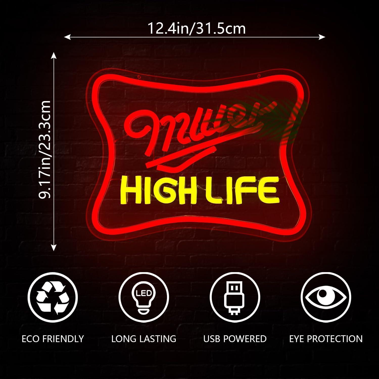 Letrero de Neón LED de Cerveza Jeanchrl 31.5x23.3cm