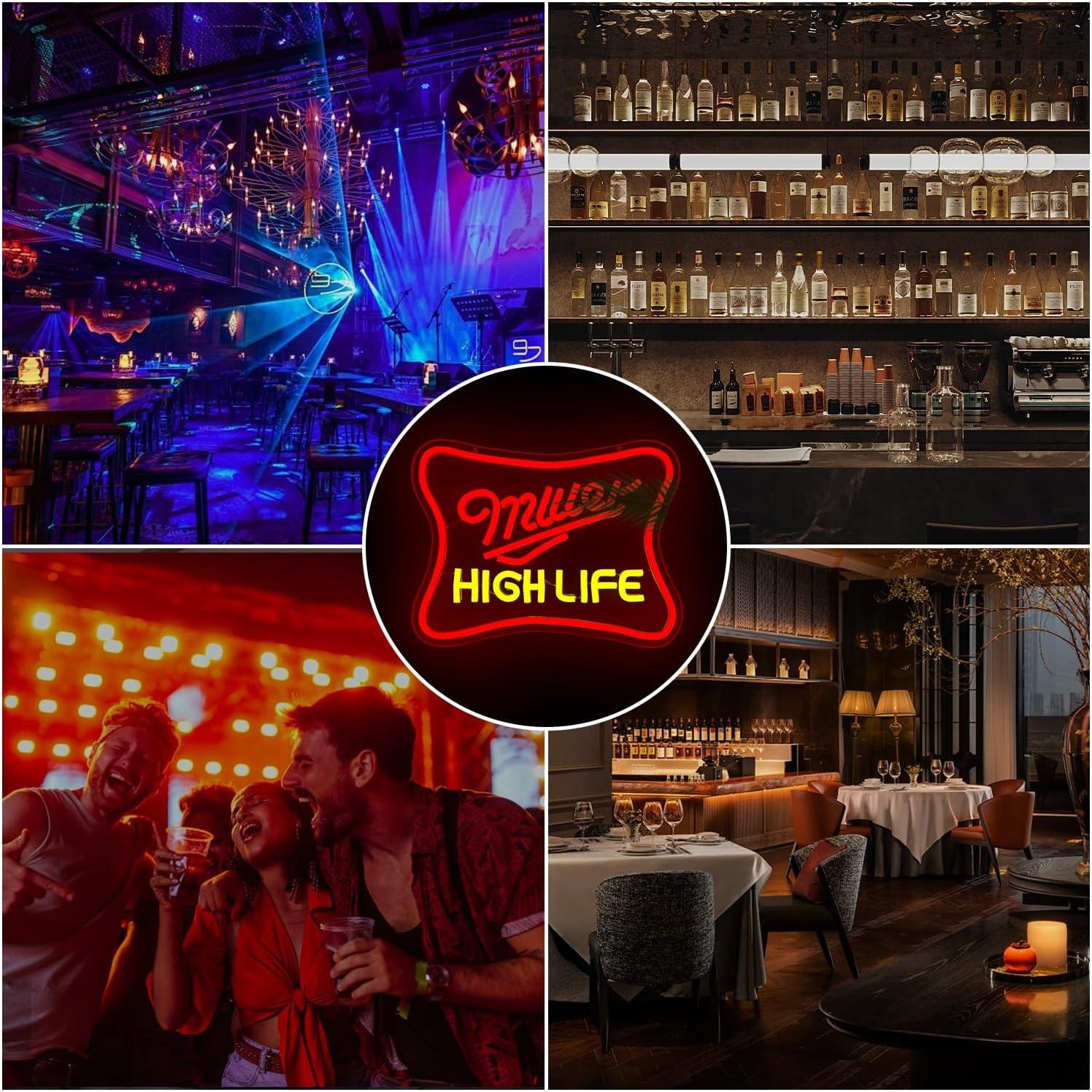 Letrero de Neón LED de Cerveza Jeanchrl 31.5x23.3cm