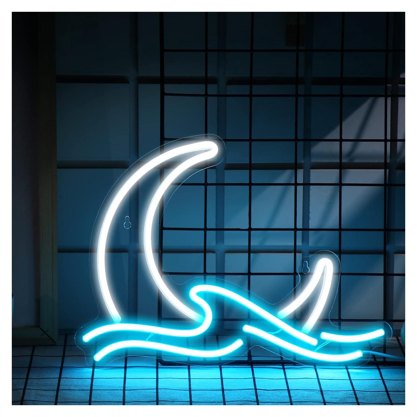 Luz de Neón Bonuci Luna LED 38 cm Decorativa USB