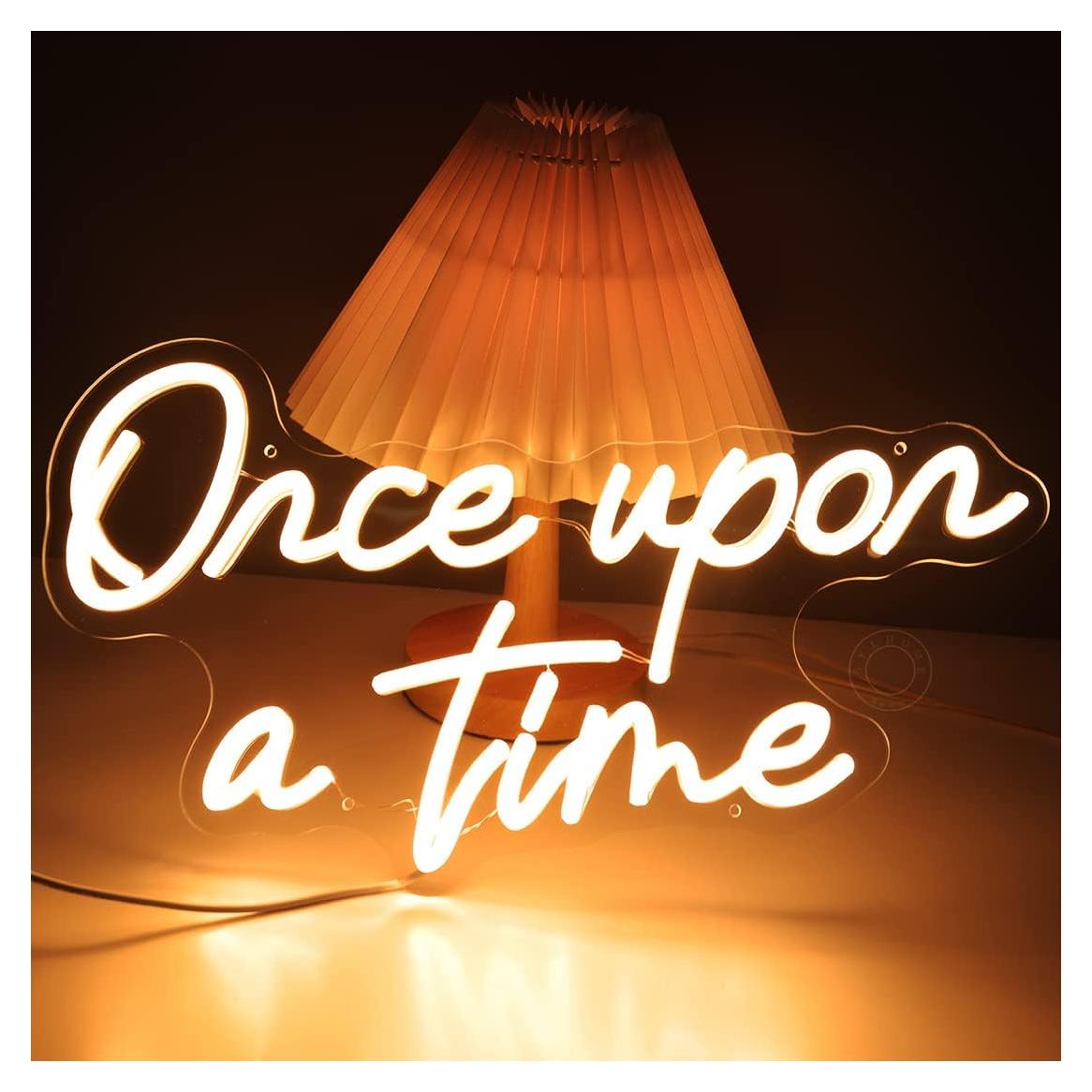 Letrero de Luz LED Neón SYLHOME Érase una Vez 40.1x22.6cm