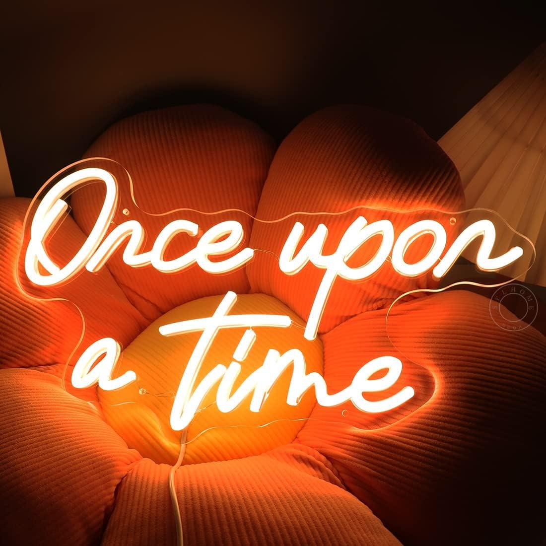 Letrero de Luz LED Neón SYLHOME Érase una Vez 40.1x22.6cm