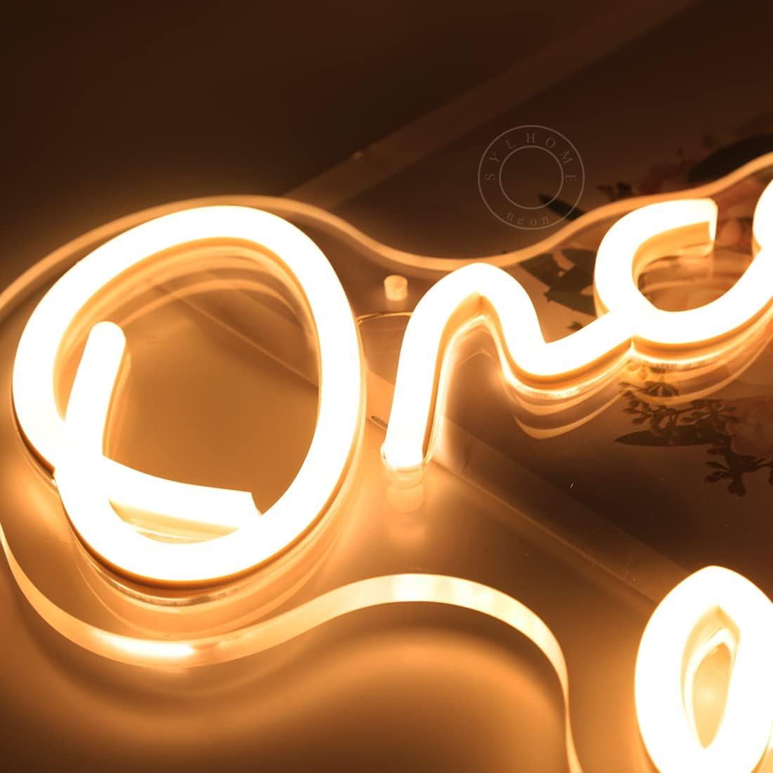 Letrero de Luz LED Neón SYLHOME Érase una Vez 40.1x22.6cm