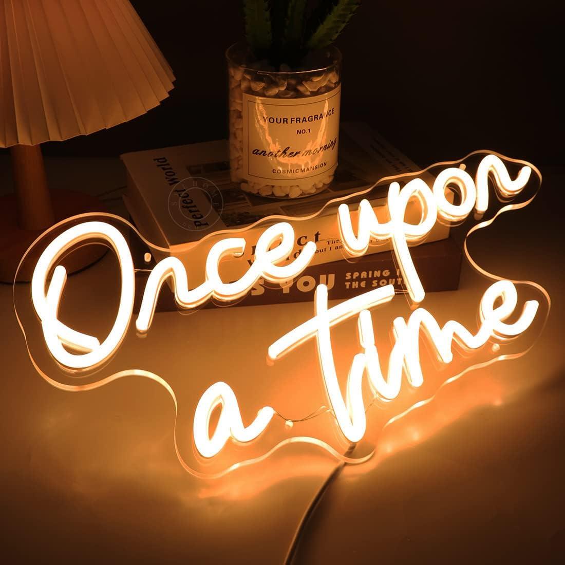 Letrero de Luz LED Neón SYLHOME Érase una Vez 40.1x22.6cm